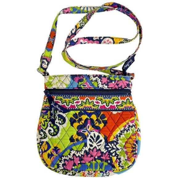 Vera Bradley Handbags - Vera Bradley Rio Crossbody Bag Purse Floral Quilted Zipper Closing Shoulder